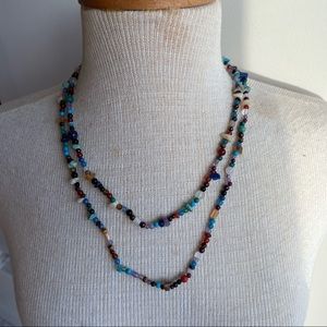 Multicolor Semiprecious Stone Necklace